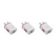 thumbnail image 4 of Cargadores de pared USB Sidaley 3piezas violeta Adaptador de corriente resistente al desgaste, 4 of 6