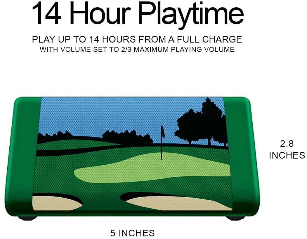 OontZ Angle 3 Wireless Portable Bluetooth Speaker, Golf-Green