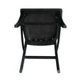 thumbnail image 4 of International Concepts Black/Washed Coal Solid Wood Cosmo Counter Height Stool, 4 of 8