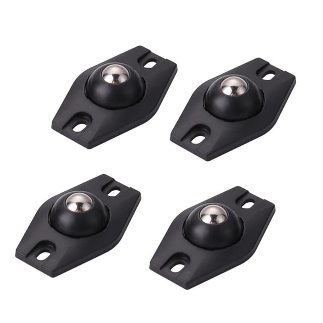4 Uds. Caja de almacenamiento giratoria con ruedas giratorias universales para cubo de basura (negro) Tmvgtek Oficina Multiescena Multifunción