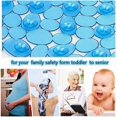 thumbnail image 4 of Bath Mat Clear Non-Slip Bathtub Mat with Suction Cups, Oval 27 x 14 inch, Vinyl, Blue, 4 of 6