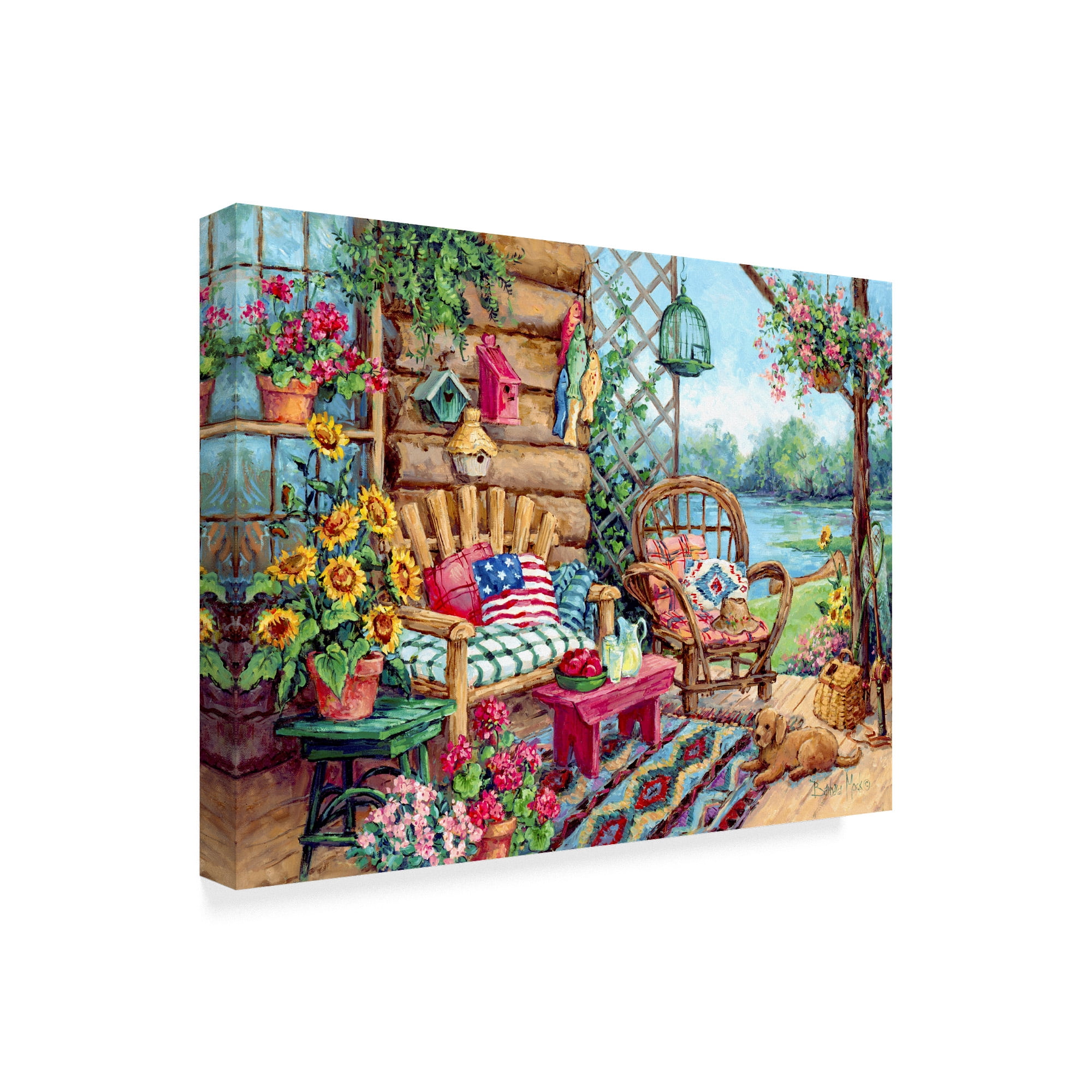 Trademark Fine Art 'The Lodge' Canvas Art by Barbara Mock