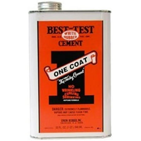 Best-Test 402 One Coat Rubber Cement - Quart (Best Test Paper Cement)