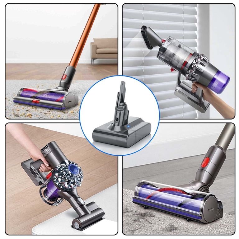 【極美品・バッテリー新品同様】Dyson V7 Fluffy Origin For Dyson V7 Battery Replacement ,21.6V 6000mAh Vacuum Cleaner