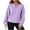 Light Blue, variant on Fall Fashion Must Haves Womens Basic Essential Long Sleeve Solid Color V Neck Pullover Sweatshirt Tops Soft and Comfortable Women Fall Clothes
