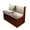 Black Cat Floral, variant on HELLHERO Stretch Polyester Spandex Camper Cushion Covers Compatible with Chair, RV Dinette Cushion Covers for Sofa Travel Trailer, Brown Leaf Print