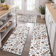 thumbnail image 2 of Math Equations Science Icons White Pattern Kitchen Rugs Sets Of 3,Kitchen Runner Rugs Non Skid Washable,Decorative Kitchen Floor Mats for Kitchen,Sink,Laundry,17"x30"+ 17"x47" + 17"x59", 2 of 6