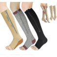 thumbnail image 1 of Medical Compression Socks Zipper Professional Leg Support Thickened Women's Socks, 1 of 5