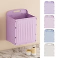 thumbnail image 1 of Caja de almacenamiento plegable montada en la pared | Cesta organizadora de ropa de plástico | Papelera plana de gran capacidad para armario, lavandería, ropa de cama, multiusos | 1 paquete | 15,75, 1 of 7