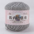 thumbnail image 4 of Hwkond Blanket Yarn Clearance Lace Thread DIY Woven Mercerized kid Fine Thread Crochet Yarn,(Gray), 4 of 5