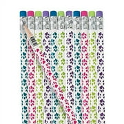 Paw Print Pencils - Stationery - 24 Pieces