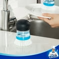 thumbnail image 3 of MR.Siga Soap Dispensing Palm Brush, Kitchen Brush for Dish Cleaning, 1 Pack, Navy,Nylon Brush, 3 of 9