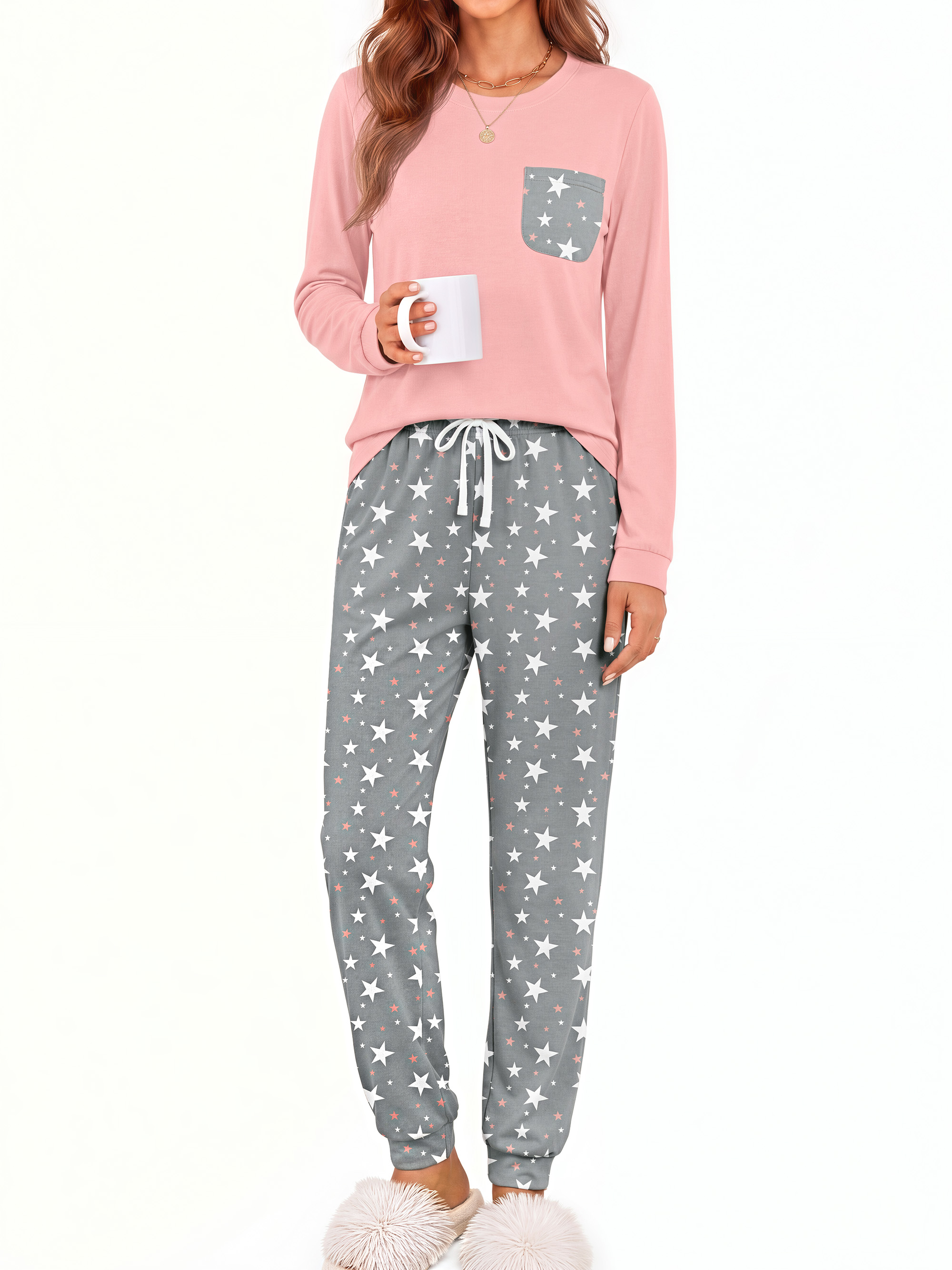 Fantaslook Women's 2-Piece Pajama Set with Joggers photo 3