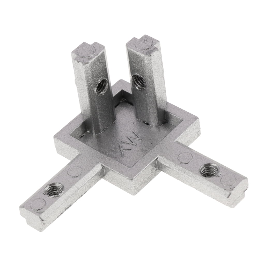 Aluminum T-slot profile L shape 3-way 90° inside Corner Joint  Bracket Connector 