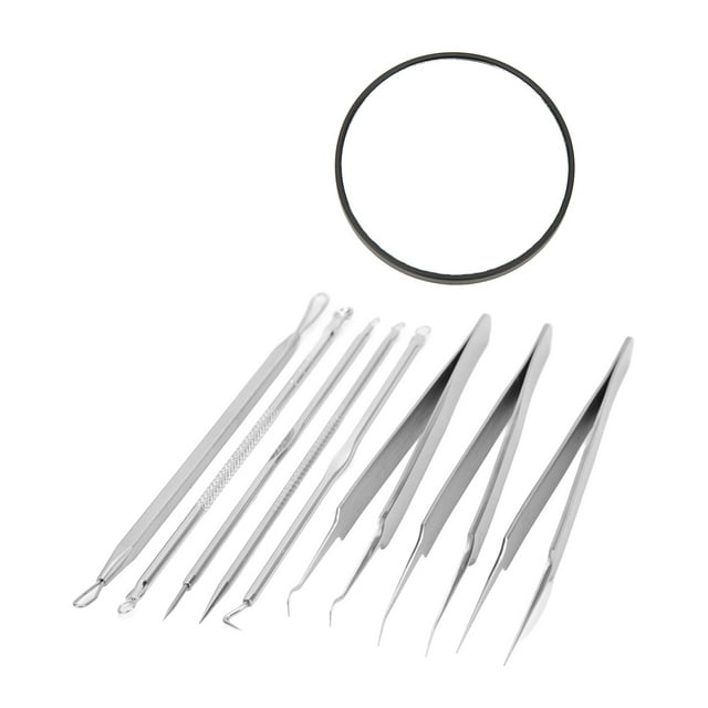 Juego de pinzas para espinillas, kit de pinzas para espinillas, pinzas para espinillas con clip de aguja para pinzas para espinillas de espejo, fiel a su promesa