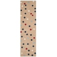 thumbnail image 2 of SAFAVIEH Martha Stewart Confetti Dot Wool Runner Rug, Tobacco Leaf, 2'3" x 8', 2 of 4