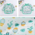 thumbnail image 3 of 0-4Yrs Baby Kids Toddler Long Sleeve Bibs Scarf Waterproof Smock Feeding Apron Pocket Infant Boys Girls Burp Cloth Bandana Bibs, 3 of 6