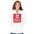 thumbnail image 4 of Made In Canada Patriotic Canadian Unisex Fleece Graphic Zip Up Hoodie Brisco Brands 5X, 4 of 5