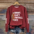 thumbnail image 4 of QASIEATN Trendy Fall Women's Hoodless Pullover Funny Football Shirts for Women Football Mom Sweatshirt Women's Crewneck Sweatshirt, 4 of 4