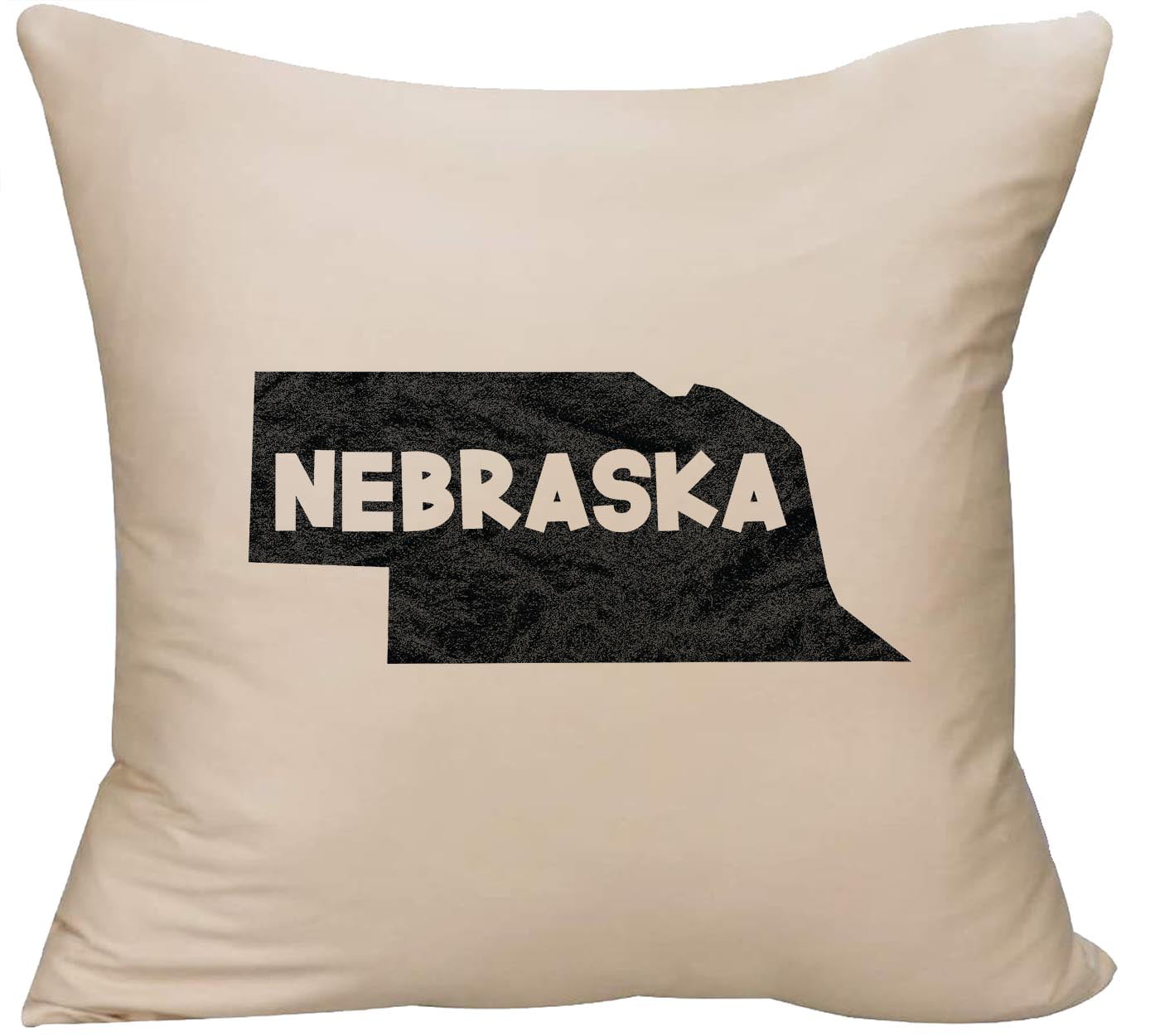 Multicolor 18x18 Native Nebraska Throw Pillow Nebraska Native Apparel and Gifts Local Nebraskans