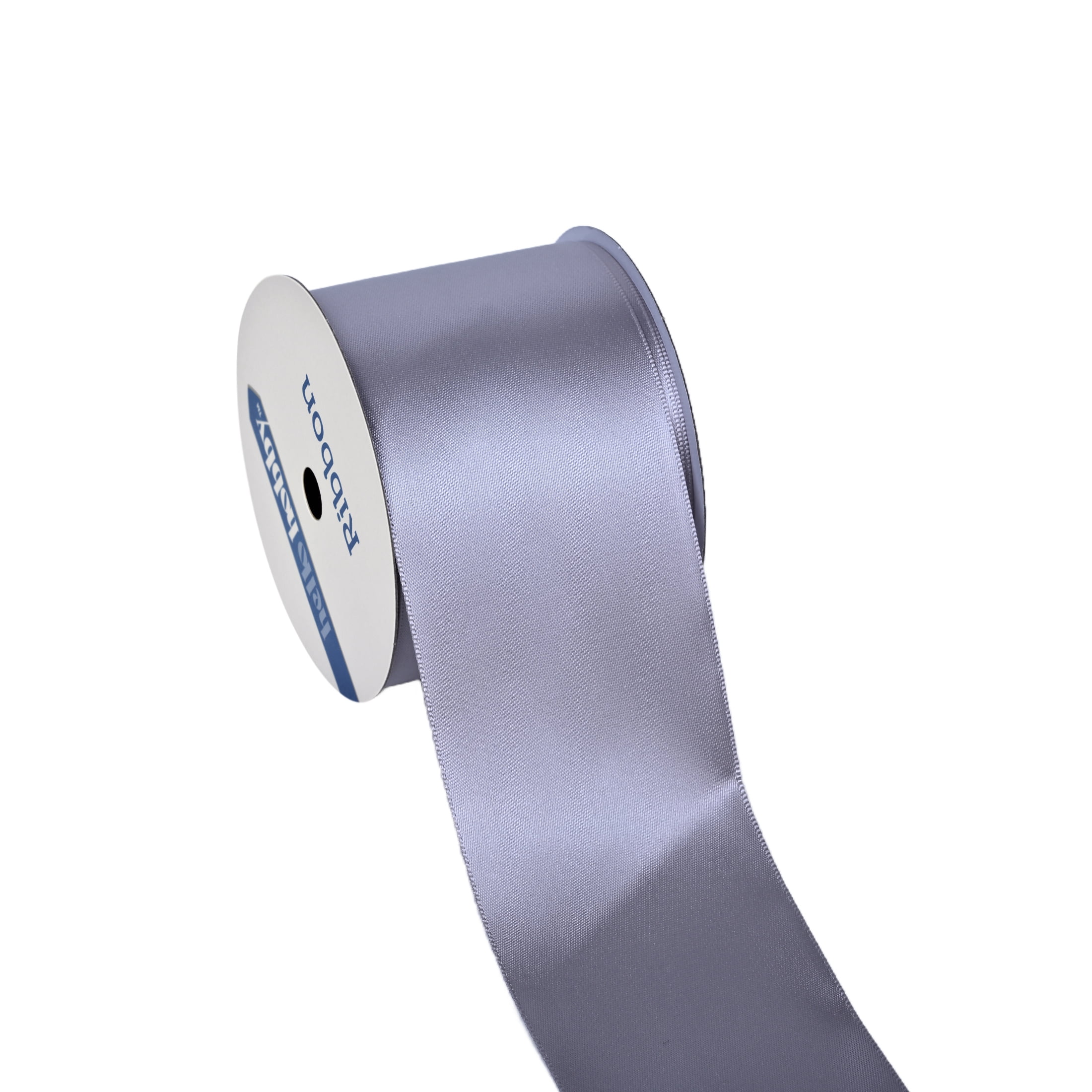 Gwen Studios 2 1/4" Gray Satin Ribbon, 4 Yards