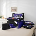 thumbnail image 4 of Erosebridal Eat Sleep Bed in a Bag Full size, American Football Bed Set, Sports Lover Reversible Comforter Sets, Ultra Soft Bedroom Decorative, 7-Piece, 4 of 6