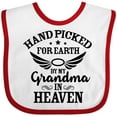 thumbnail image 3 of Inktastic Handpicked for Earth by My Grandma in Heaven Angel Wings Boys or Girls Baby Bib, 3 of 4