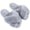Grey, variant on Women's Fuzzy Slippers Open Toe Cross Band Slippers Memory Foam House Slippers for Women, White