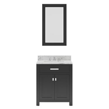 Water Creation Madison 30" Wood Single Bathroom Vanity in Espresso/Chrome