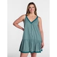 thumbnail image 2 of Joyspun Women’s V Neck Woven Sleep Chemise, Sizes XS-3X, 2 of 6