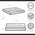 thumbnail image 7 of Veldra Black Square Fluted Glass Tray, 7 of 7