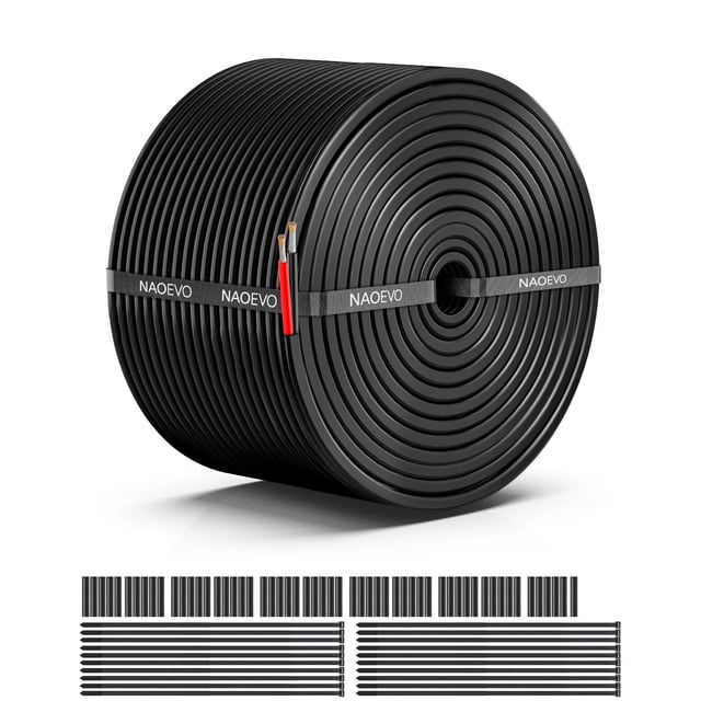 Cable eléctrico calibre 16, 2 conductores, 16 AWG, 12 V, cobre estañado