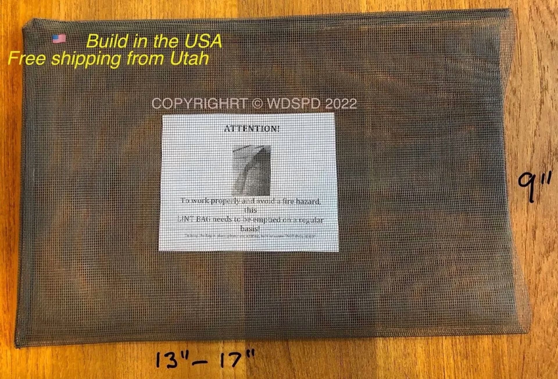 CRESTIN- The Lint Catcher Bag For Outdoor Dryer Vent. Build In The Usa.