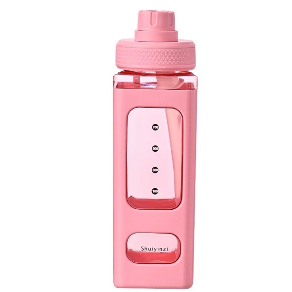 Travelwant 400ml Water Bottles with Straw, Kawaii Water Bottles, Cute Water Bottles Modern Water Jug, Women/Teen Girl/School, Size: 400 mL, Pink