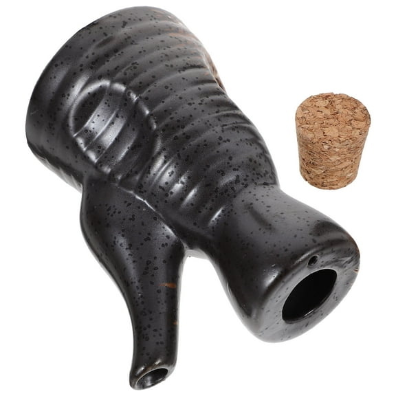 Toyvian Multiuse Ceramic Vinegar Container for Home Kitchen with Controlled Pour Spout