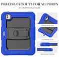thumbnail image 7 of FJLBDE Case for iPad Pro 11 Inch (M4 2024/M5 2025), Rugged Shockproof Tablet Cases Cover with Kickstand Shoulder Strap, Blue, 7 of 7