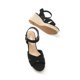 thumbnail image 4 of Sandalias con Cuña DREAM PAIRS SDPW2408W Plataforma Negra 7.5, 4 of 7