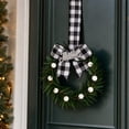 thumbnail image 4 of Qwtwty Artificial Christmas Wreath for Front Door, Winter Artificial Wreath Hanging Ornament for Xmas Wall Window Fireplace Decor, Christmas Decorations, 4 of 7