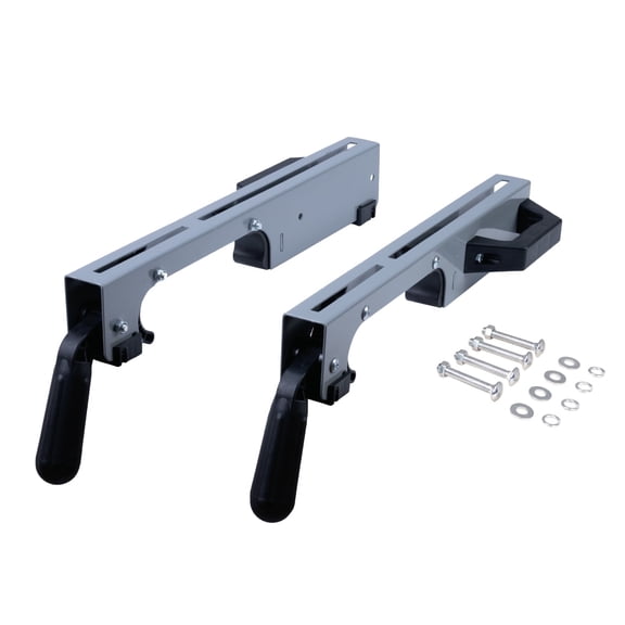 POWERTEC Miter Saw Stand Mounting Brackets, Set of 2, Fits Ryobi, Black and Decker, Craftsman, and Kobalt Miter Saw Stand (MT4000MBA)