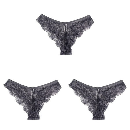 erwear Women Bikini Panties Soft Hipster Womens Panties PackShow Panty Ladies Stretch Sexy Cotton for Women Pack Size 9 Briefs Plus Size ceangrtro Grey (3Packs) Grey (3Packs)