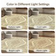 thumbnail image 7 of ODIKA 6'x9' Washable Area Rug Vintage Scroll Border Ornate Boho Distressed Motif Allover Neutral Flowing for Family Room, Living Room, Master Bedroom, Non-Slip, Easy Care, 7 of 7