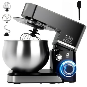 Casualife Stand Mixer, 6.5-QT 6-Speed Tilt-Head Kitchen Stand Mixer with Dough Hook, Wire Whip & Beater