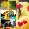 thumbnail image 4 of Portable Disposable Emergency Raincoats Waterproof Rain Poncho in A Ball for Traveling Camping Outdoor, 4 of 7