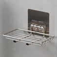 thumbnail image 1 of Juego de 2 jaboneras de acero inoxidable sin taladrar, soporte de jabón de ducha montado en la pared Soporte de jabón de pared autoadhesivo para baño para ducha y baño,Plata, 1 of 5