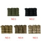 thumbnail image 5 of Camuflaje Sólido Triple Revista Bolsa Nylon Molle Caza al aire libre Senderismo Accesorios de utilidad Bolsa de almacenamiento Monstrate HW4753-01, 5 of 7