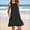 Black, variant on Sundresses for Women 2025 Summer Casual Sleeveless Dress A-line Vacation Beach Sundress with Pockets Red L