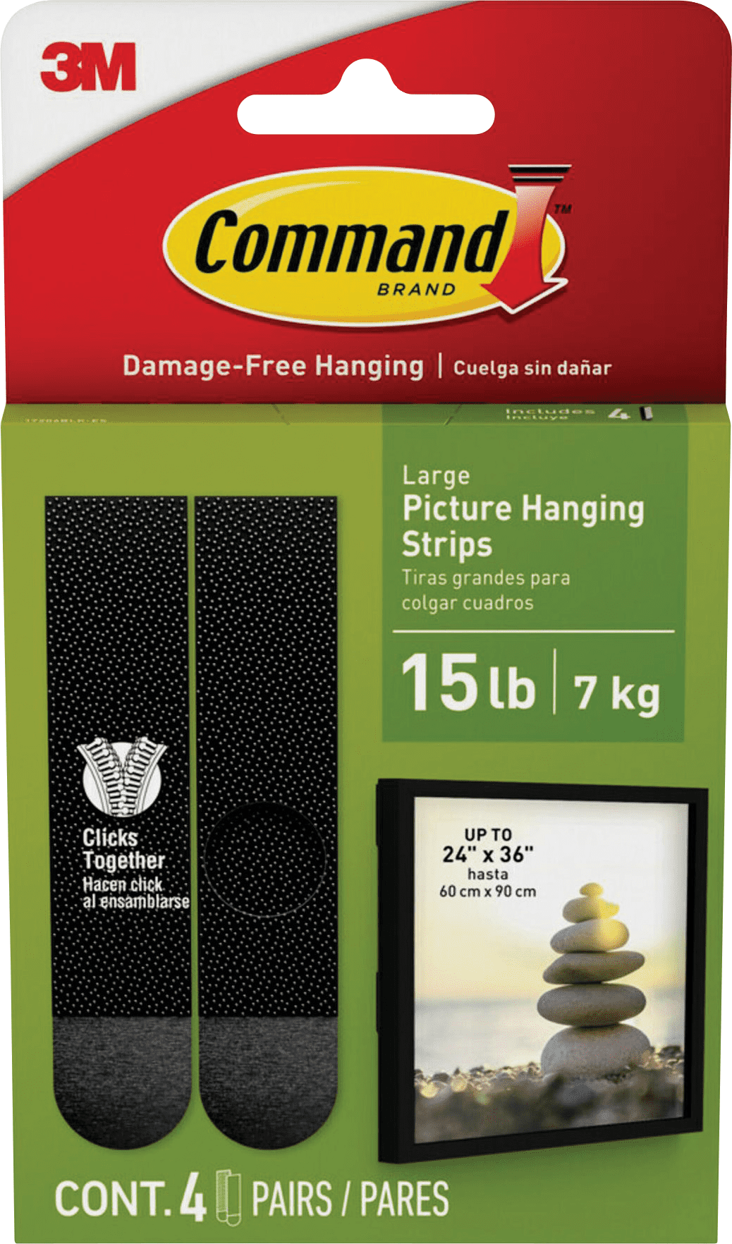 Command Picture Hanger Strips - Pack of 4 — Residential Use, Standard Application