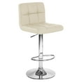 thumbnail image 1 of Boris Tabouret de Bar Contemporain "Cuir" Réglable - Crème, 1 of 2