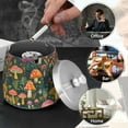 thumbnail image 4 of Yayeee Ashtray with Lid for Cigarette Smokeless Stainless Steel Home Ash Holder, Orange Mushroom, 4 of 7