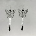 thumbnail image 5 of Pendientes colgantes de mariposa para mujer, hechos a mano, largos, estilo bohemio occidental, con borlas, regalo de joyería de San Valentín, 5 of 5